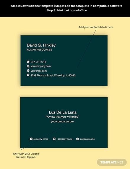 Microsoft Publisher Business Card Templates Free