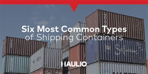 6 Most Common Types of Shipping Containers in Singapore - Haulio