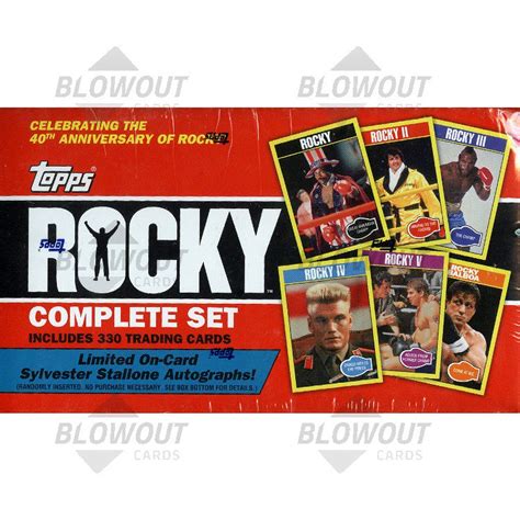 2016 Topps Rocky 40th Anniversary Complete Factory Set