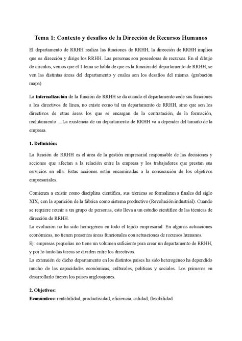 Apuntes Dirección De Rrhh Oscar E Isabel Resúmenes De Dirección De