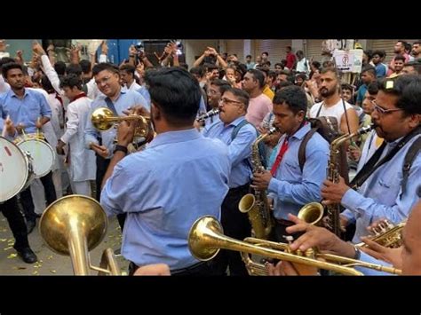 Swaranjali Brass Band Khetwadi Cha Raja Palkhi Nighali Raja Chi