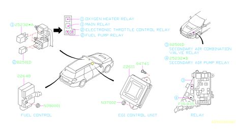 Subaru Outback Fuel Pump Relay Aa Genuine Subaru Part