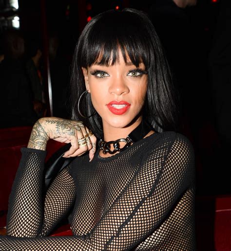 Rihanna Nude Sheer See Through Dress Nip Slip Photos Leaked Lewd