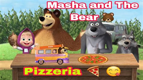 Masha And The Bear 🐻 L Masha And Bear Making A Pizza 🍕 😋 L Pizzeria L