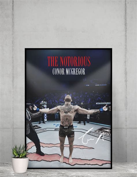 Conor Mcgregor, Poster, the Notorious UFC, Poster Ideas, Irish Fighter Poster, Motivational ...