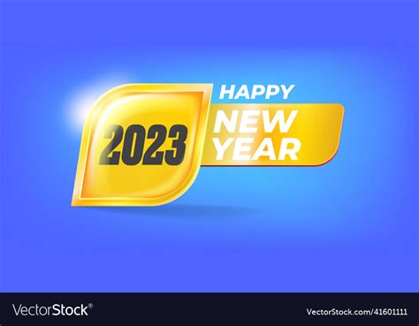 2023 happy new year horizontal banner background Vector Image