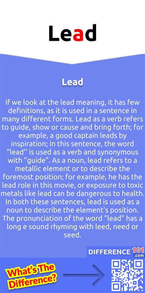 Led Vs Lead 7 Key Differences Pros And Cons Examples Difference 101