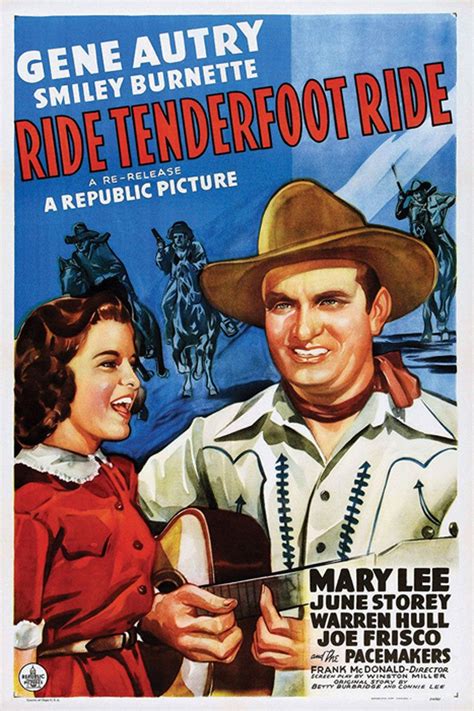 Ride Tenderfoot Ride Republic Pictures Ride Movie Riding