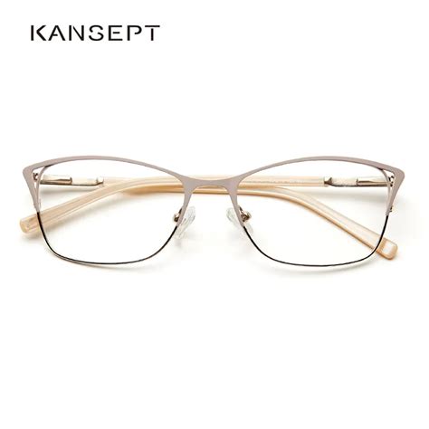 Metal Women Cat Eye Optical Glasses Frame Clear Beautiful Fashion