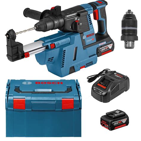 Bosch Akku Bohrhammer GBH 18V 26 F Professional Staubabsaugung GDE