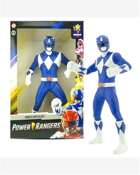 Boneco Power Ranger Azul FANLAB Oficial