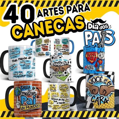 Kit Artes Para Caneca Dia Dos Pais Png Janete Artes