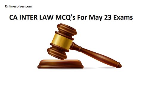 Ca Inter Law Icai Case Study Based Mcqs For May 2023 Exams