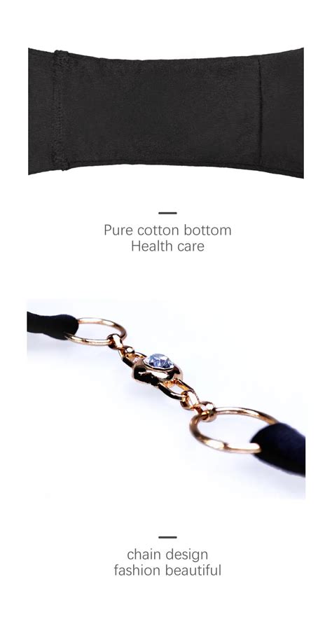 Wholesale Women Colors Chain G String Sexy Satin Lingerie