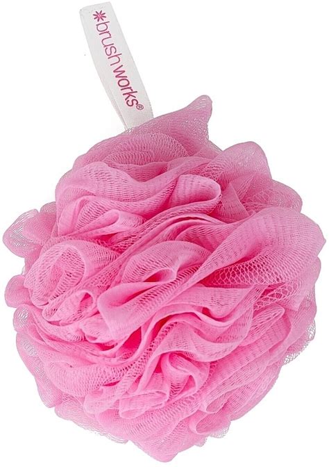 Мочалка, розовая - Brushworks Bath & Shower Pouf: купить по лучшей цене ...