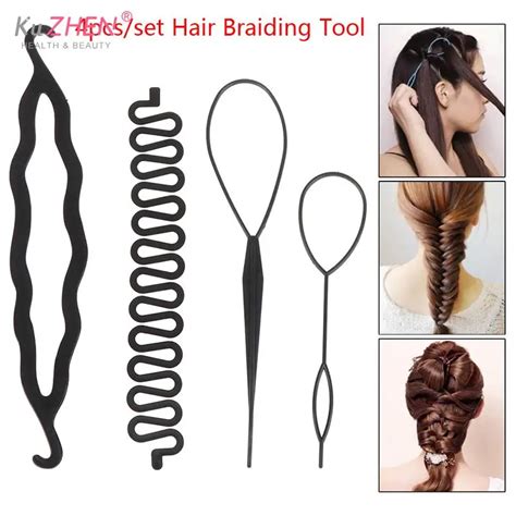 3 Kinds Magic Hair Braiding Twist Curler Styling Set Hairpin Holding