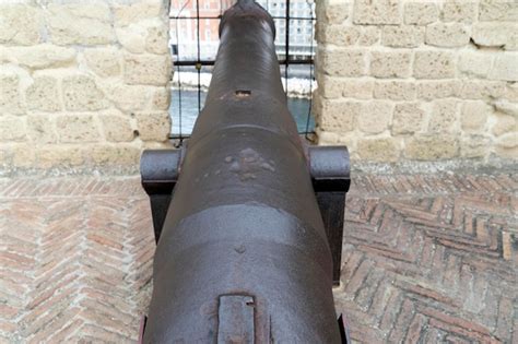 Premium Photo Naples Castle Dell Ovo Cannon