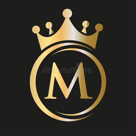 Letter M Crown Logo Royal Crown Logo For Spa Yoga Beauty Fashion