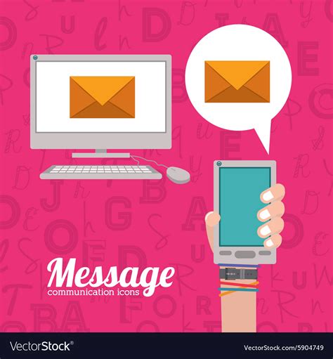 Message design Royalty Free Vector Image - VectorStock