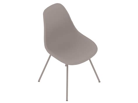 Eames Molded Plastic Side Chair4 Leg BaseFully Upholstered 3D