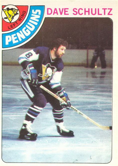 Dave Schultz - Player's cards since 1977 - 2005 | penguins-hockey-cards.com