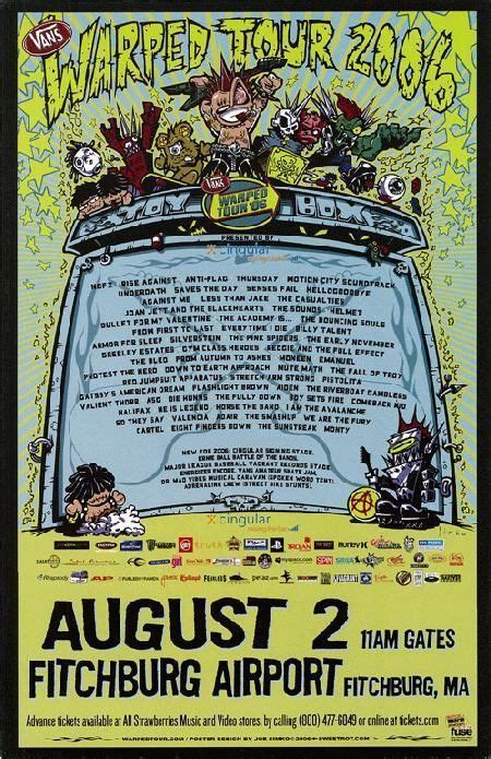 WARPED TOUR 06 POSTER Music Concert Posters Vans Warped Tour