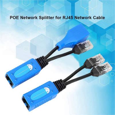 Order Pcs Rj Splitter Combine Poe Kit Power Adapt Cable Connectors