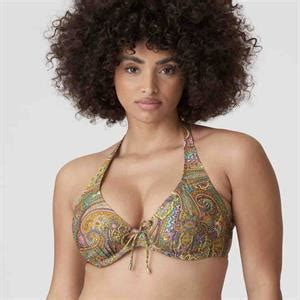 Primadonna Swim Sakarun Padded Plunge Bikini Top Storm In A D Cup AUS