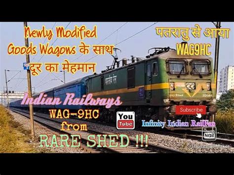 Indian Rail RARE VISITOR Patratu Shed WAG 9 Locomotive With NMG