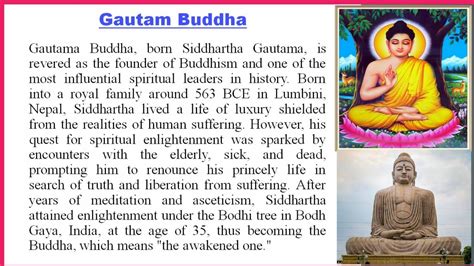 Biography Of Gautam Buddha In English Biography Youtube