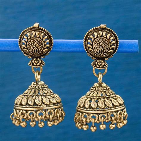 Sukkhi Classic Gold Plated Jumaki Earring For Women Jiomart