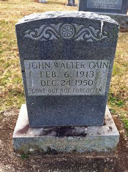 John Walter Cain 1913 1950 Mémorial Find a Grave