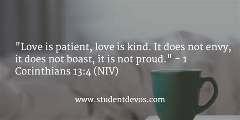 Daily Bible Verse And Devotion 1 Corinthians 134 Student Devos