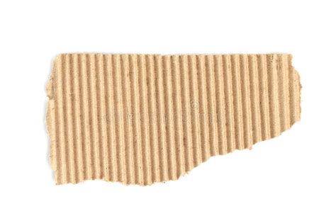 Corrugated Cardboard Edge Was Torn Striped Pattern For Wrapping Text