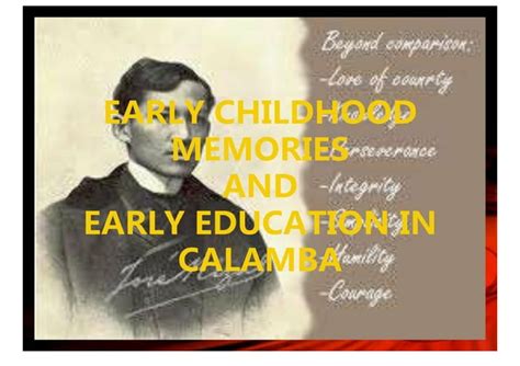 Dr. Jose Rizal- Early Childhood Memories And Early Education In Calamba ...