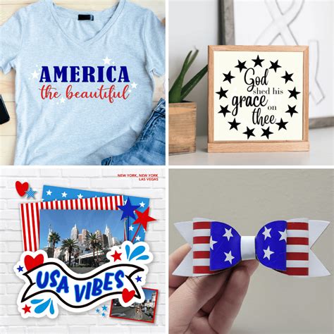 Patriotic SVG Files for Cricut - 100 Directions