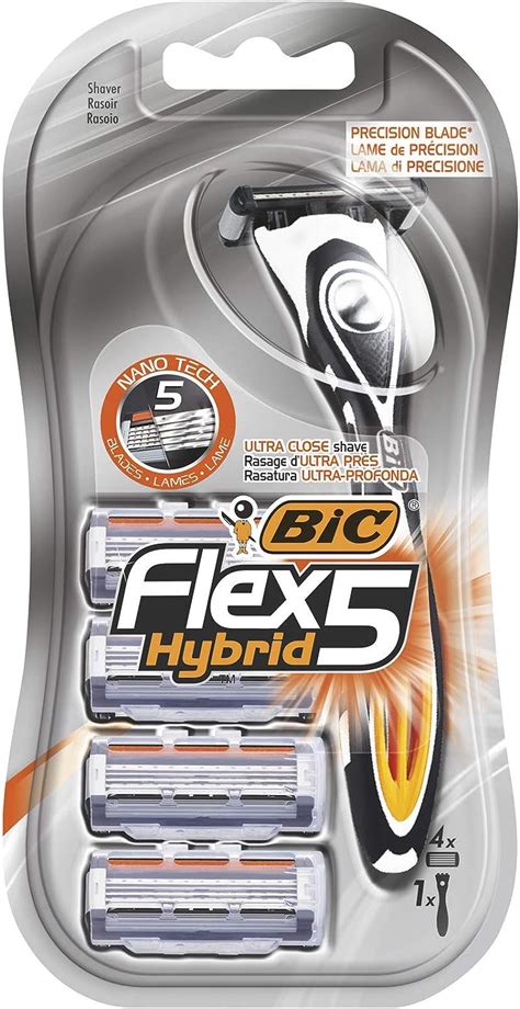 Buy Bic Flex 5 Hybrid Mens 5 Blade Razors Precision Blade For