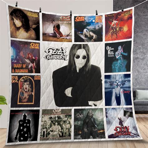 Ozzy Osbourne Album Covers Quilt Gift For Christmas, Birthday, Mother's Day, Father's Day ...