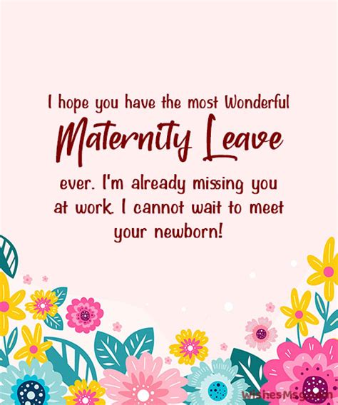 Maternity Leave Messages Wishes Quotes Wishesmsg 3312 Hot Sex Picture