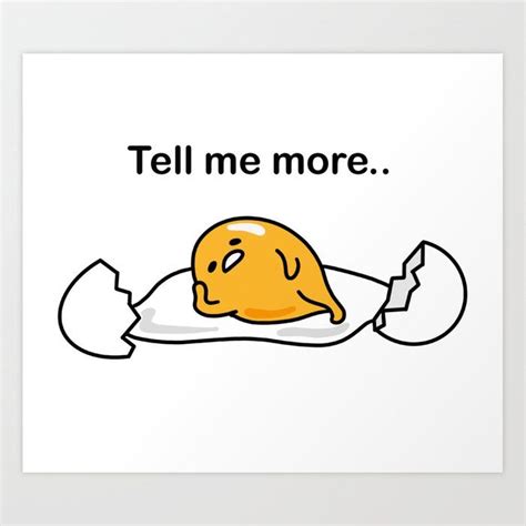 Gudetama Art Print by Buthaina | Gudetama, Print, Art prints