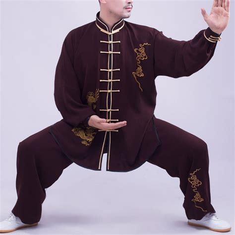 Personalized Tai Chi Kung Fu Uniform For Demonstration Golden Dragon