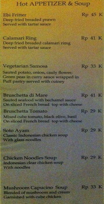 Lemonade Restaurant Menu, Menu for Lemonade Restaurant, Ubud, Bali ...