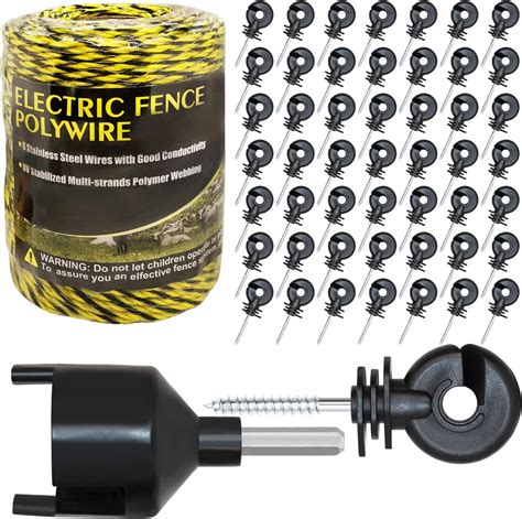 Amazon Pcs Black Electric Fence Insulator With Pcs