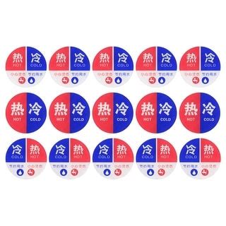 Hot Cold Water Label Pack Acrylic Sign Stickers Red Blue White Bed Bath Beyond
