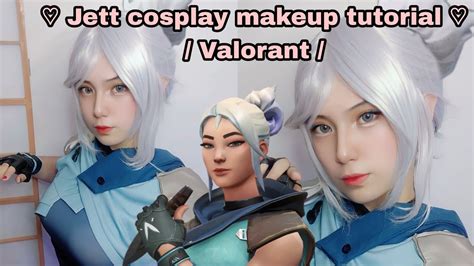 Jett Cosplay Makeup Tutorial ♡ Valorant Youtube