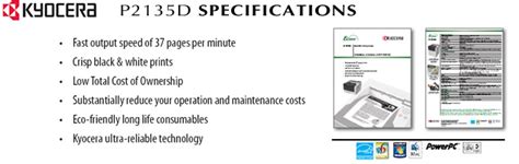 Kyocera Ecosys P2135dn Black and White Printer