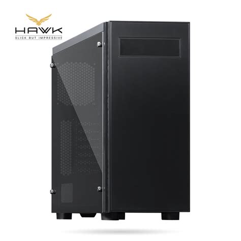 Передняя панель корпуса Chieftec Hawk изготовлена из шлифованного алюминия