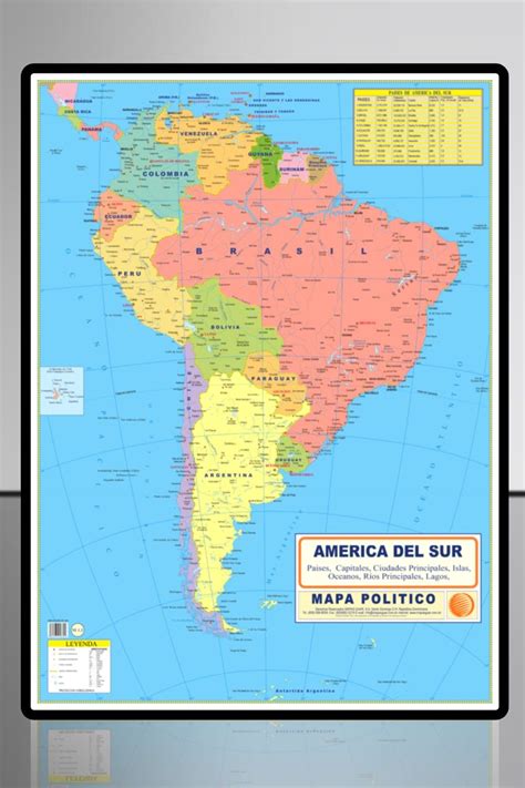 Mapa Politico De America Del Sur Aprendo En Linea Estudiante Images