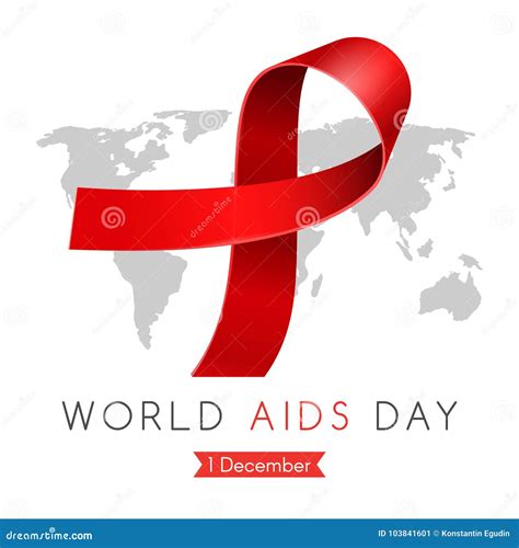 World Aids Day Awareness Stock Vector Illustration Of Global 103841601