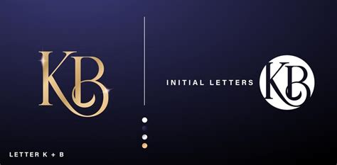 Premium Vector Kb Monogram Letters Lettering K And B Logo Design With Gold Color For Branding